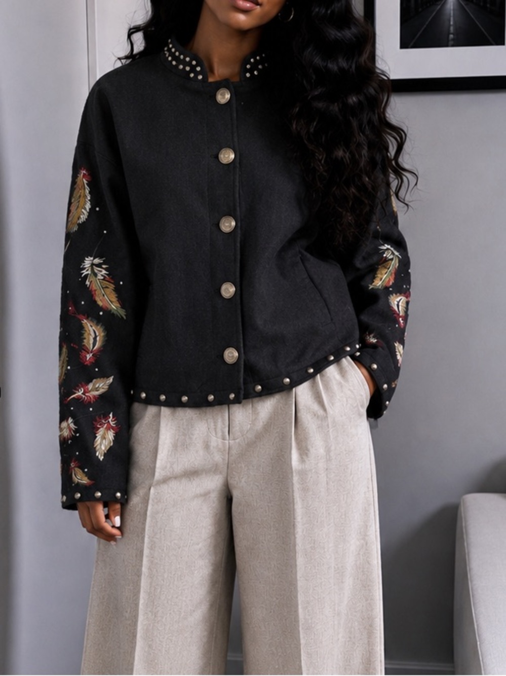 Gordon & James  Embroidered Western Jacket.  Size: XL